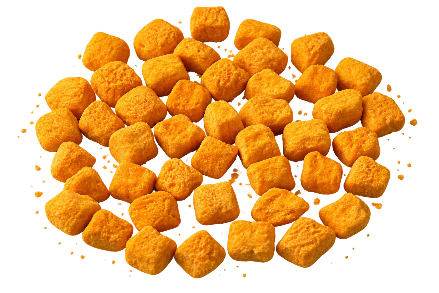 Freeze-dried Alphonso mango pieces